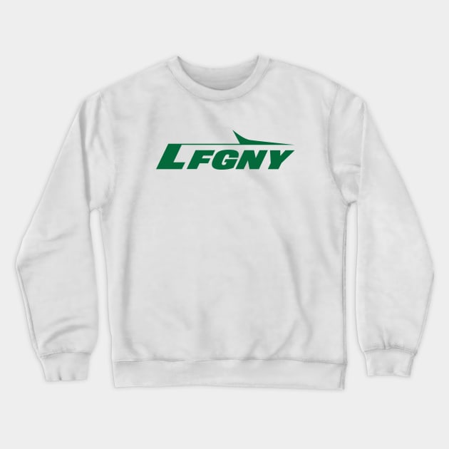 LFGNY - White Crewneck Sweatshirt by KFig21